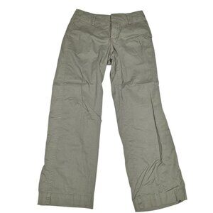 A New Day Pants Green Womens Size 2 Straight Keg Mid‎ Rise Stretch Earth Boho